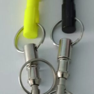 NEW PRODUCT Two Tracker Board Release Pegs (Flat End or Bobble End With Two Detachable Keyrings